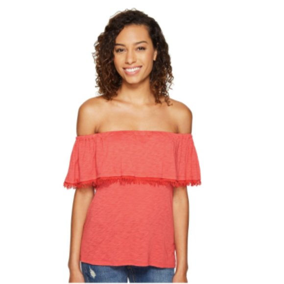NWT Splendid Senorita Off-Shoulder Top, Sz XL - Picture 5 of 8
